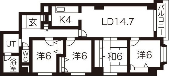 エスポアール円山 間取り
