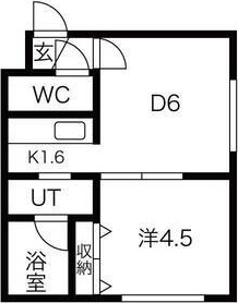 リーフコート二十四軒 間取り