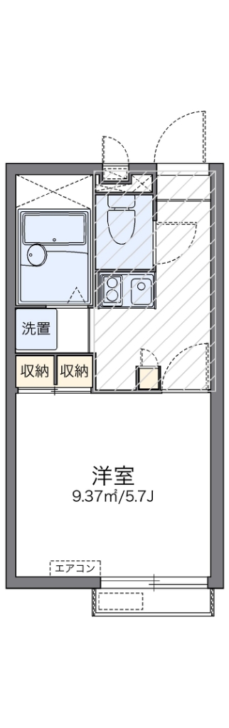 レオパレスサンブリッジ 間取り