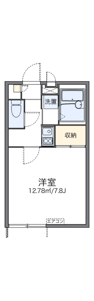 レオパレスアクト六木 間取り