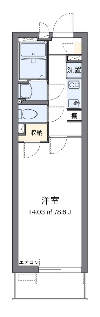クレイノＭＩＩＷＡ 間取り