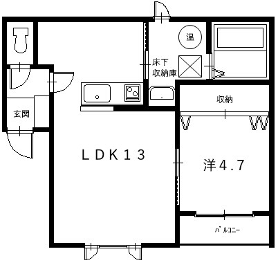 カラリア西1条通り 間取り