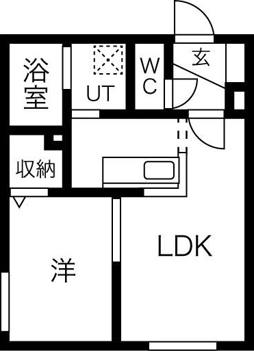 クーデクール北円山 間取り