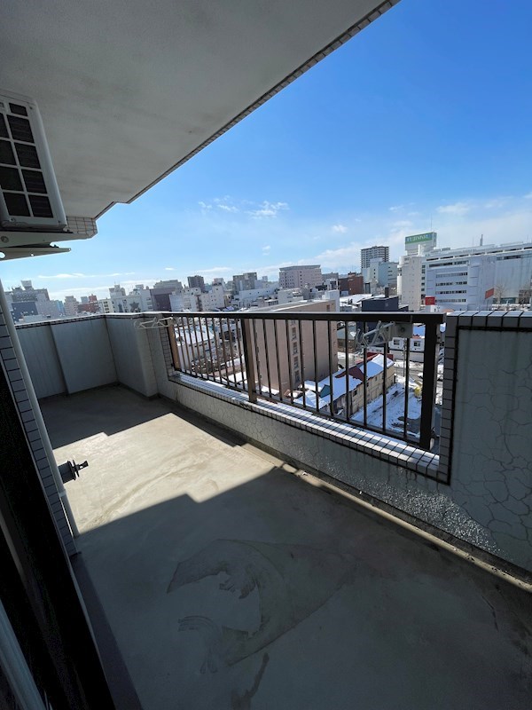 大通南８マンション ベランダ