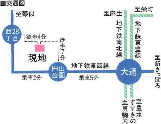 ハウス円山公園 地図