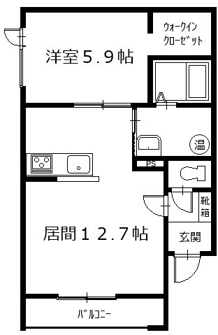 ラ・パーチェ東 間取り