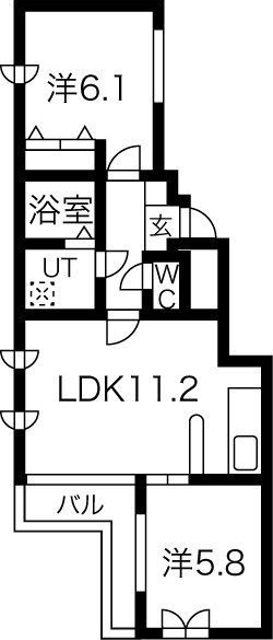グリーンハイツ山鼻 間取り