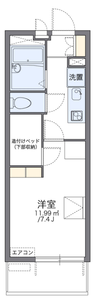 レオパレスＯＶＩＲＡ 間取り