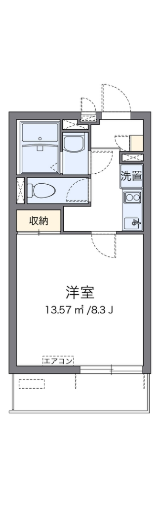 クレイノオールミエール天神 間取り