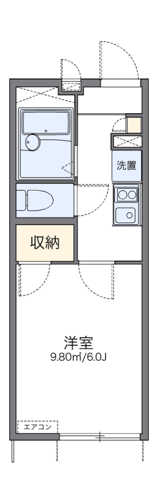 レオパレステラスつばさ 間取り