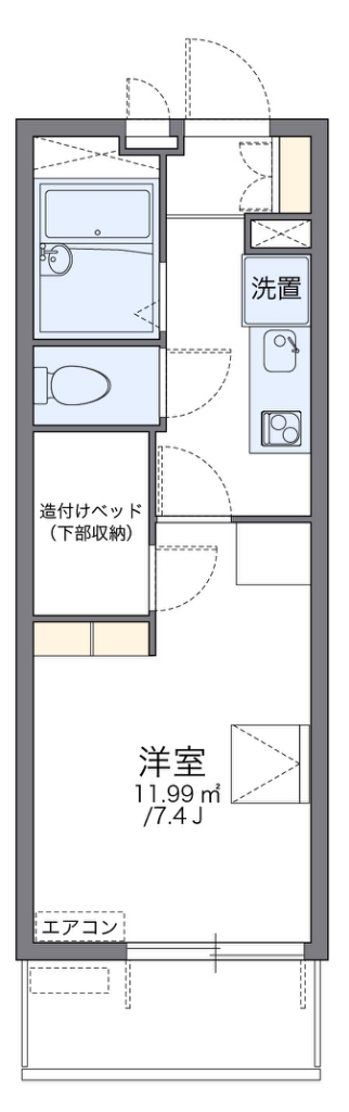 レオパレスイーストヒルズ 間取り