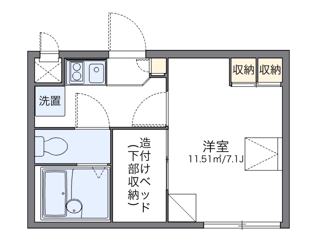 レオパレスグレイス 間取り
