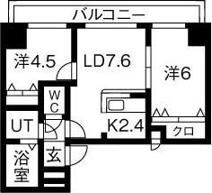エステラ旭ヶ丘 間取り