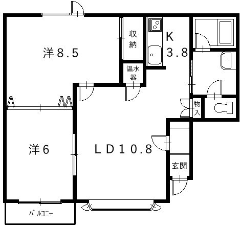 サンセミヨンＢ 間取り