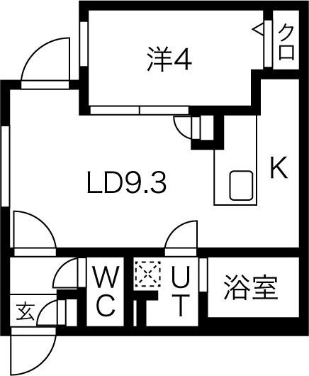 アルファスクエア西28 間取り
