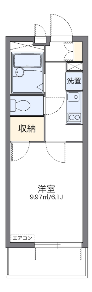 レオパレスタウンコート 間取り