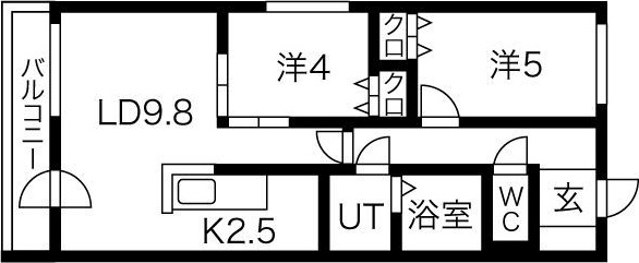 コートロティS21・B 間取り