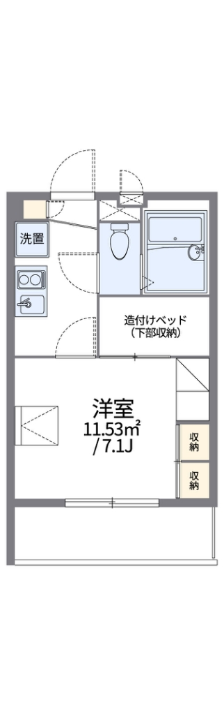 レオパレス多摩ぶらーま 間取り