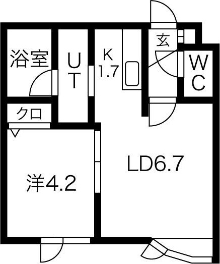 アークコート北27条Ⅱ 間取り