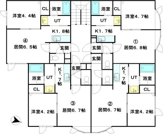 アークコート北27条Ⅱ 間取り