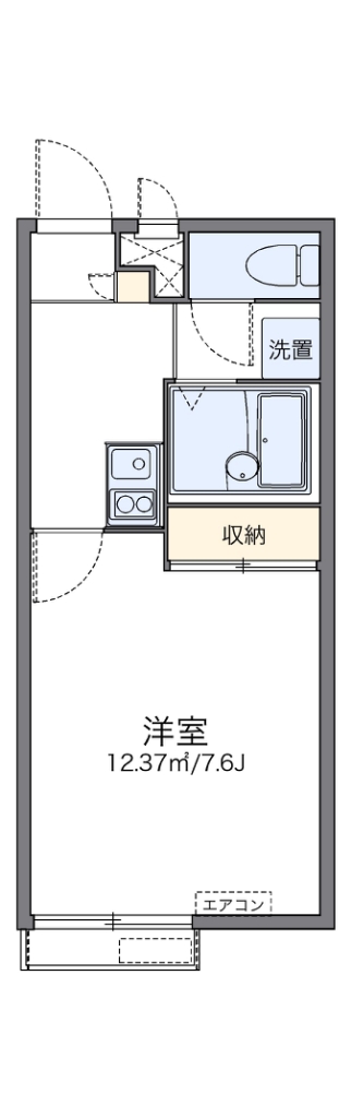 レオパレスエクレールⅡ 間取り