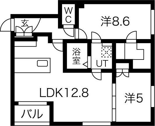 カーサフェリーチェ新札幌 間取り