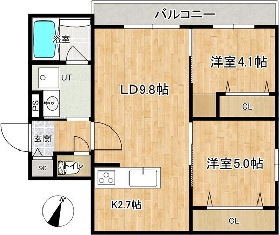 alesia北円山(旧　S-RESIDENCE北円山alesia) 間取り