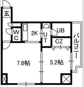 ISグランデ札幌 間取り