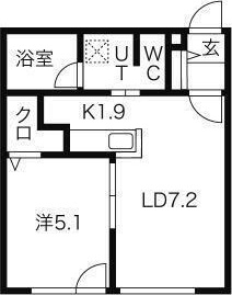 Aqua Garden平岸WEST 間取り