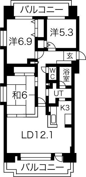 サンタの館裏参道 間取り