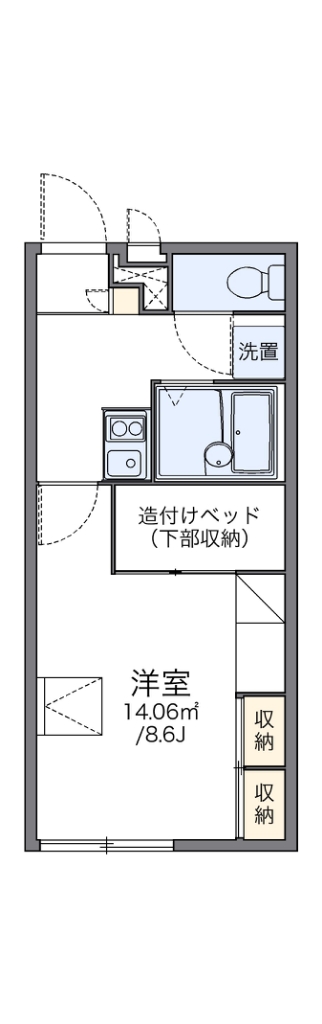 レオパレスアゼリア　ヒル 間取り