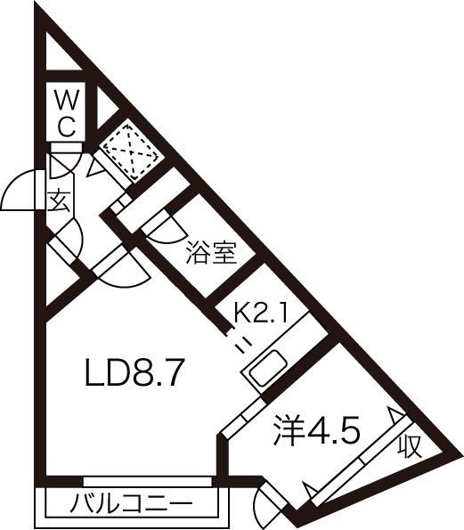 アオアクアN7　(aoakuaN7) 間取り