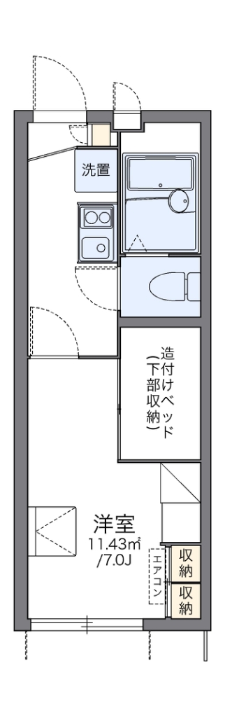レオパレスフリージア 間取り