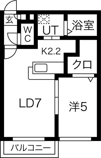 アビターレ北円山 間取り