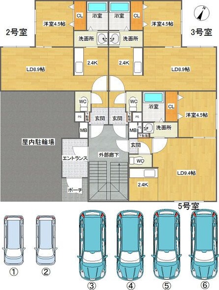 Elvita(エルヴィータ) 間取り