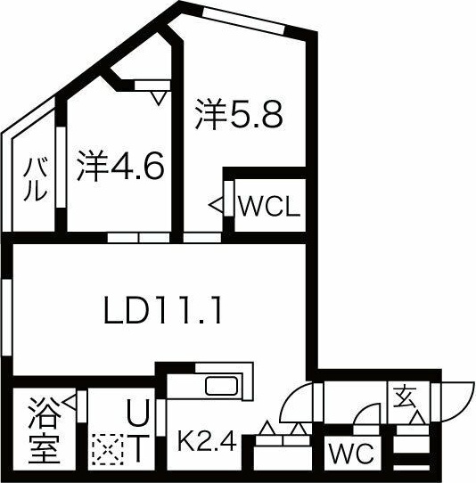 ブランシャール豊水すすきの 間取り