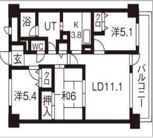 パークノヴァ北円山 間取り