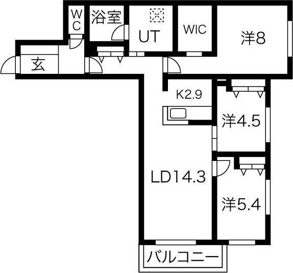 CRESCENDO月寒西 間取り