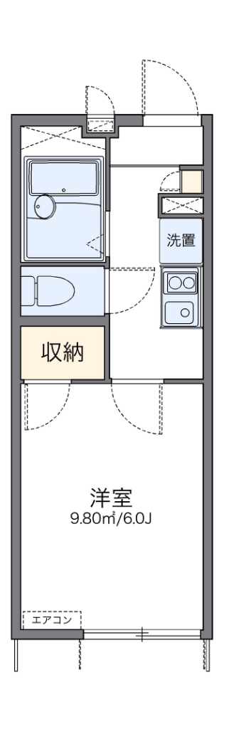 レオパレステラスつばさ 間取り