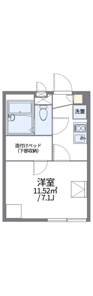 レオパレスＬａ　Ｇｒａｚｉａ 間取り