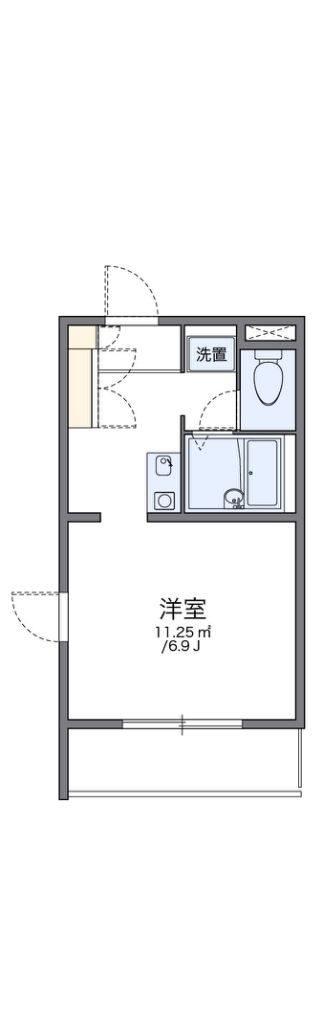 レオパレスシェル都 間取り