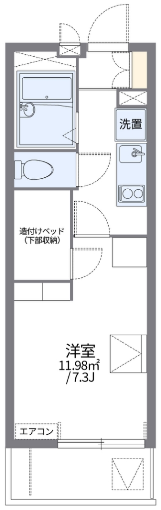 レオパレスハレ　マレコ 間取り