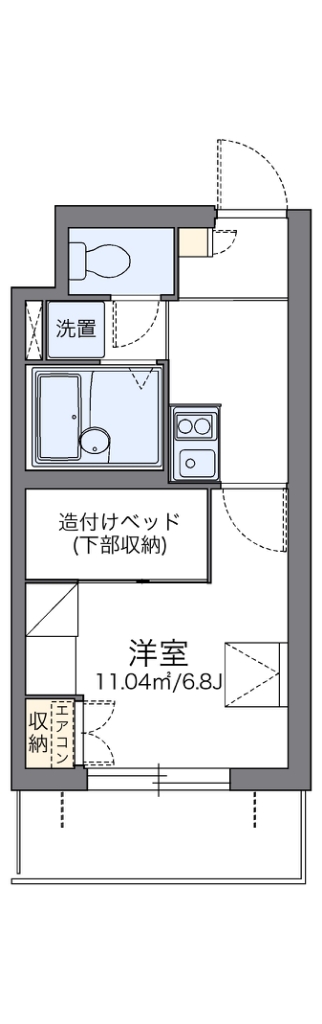 レオパレスシェル都Ⅲ 間取り