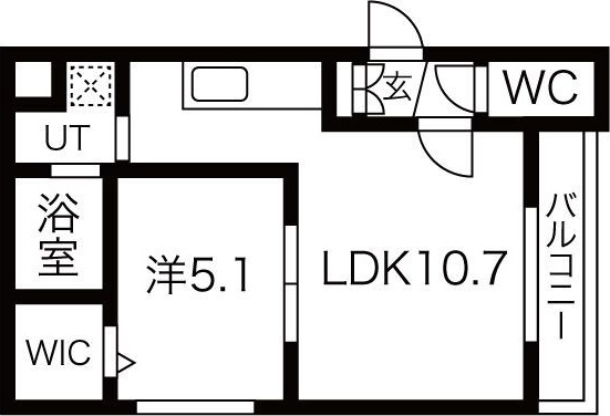グランメール新道東駅I 間取り