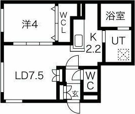 アルファスクエア琴似1条 間取り