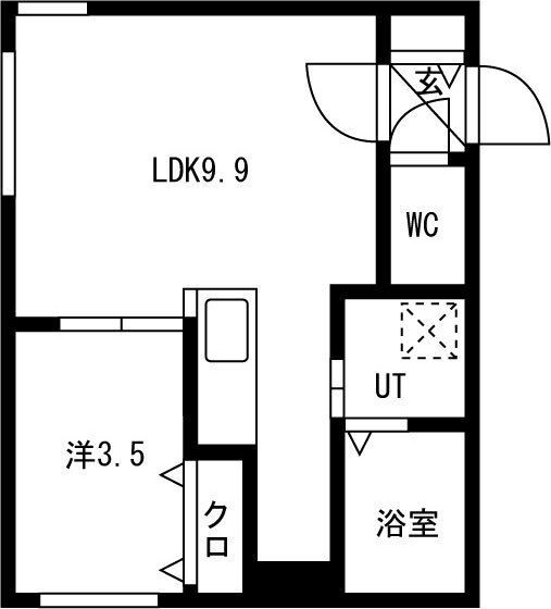 CLARICE麻生(クラリーチェアサブ) 間取り