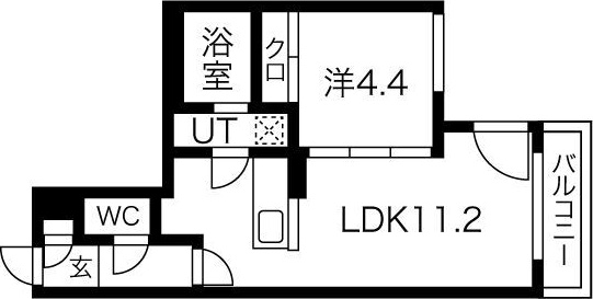 MOCA(モカ・豊平区) 間取り