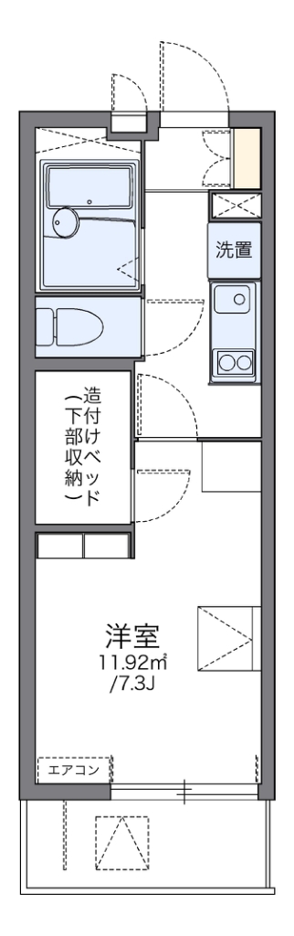 レオパレスコージーコートＫＩ 間取り