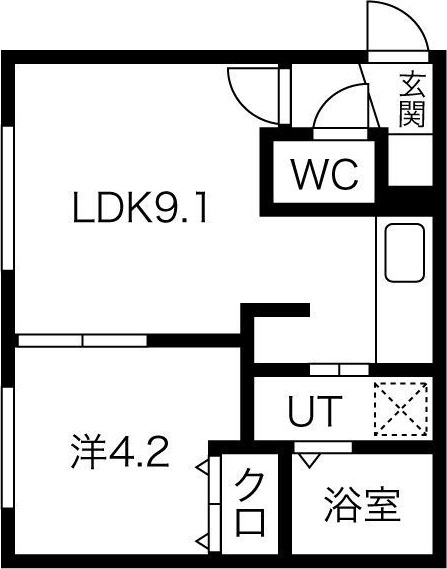 Wynn白石(ウィン白石) 間取り