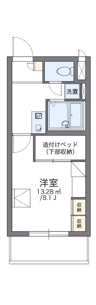 レオパレスヴィルヌーブ川崎Ｂ 間取り